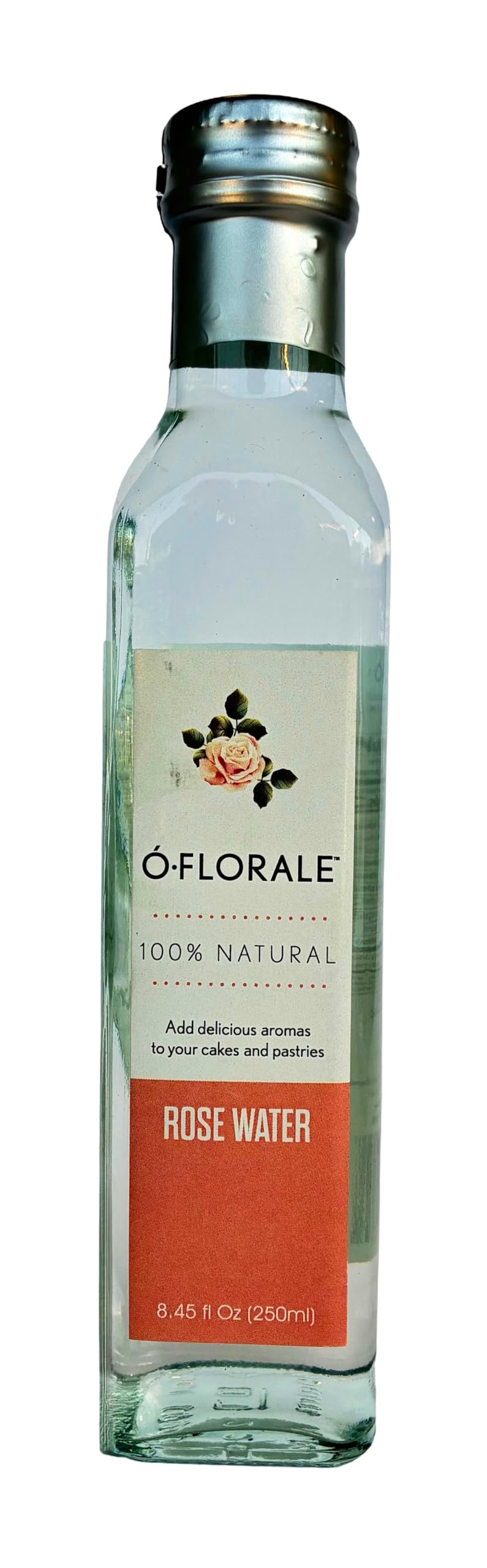 OFLORALE rose water bottle 250ml for cooking and beverages