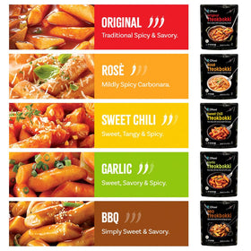 O'Food BBQ flavor tteokbokki bowl with bold glaze for hearty meals