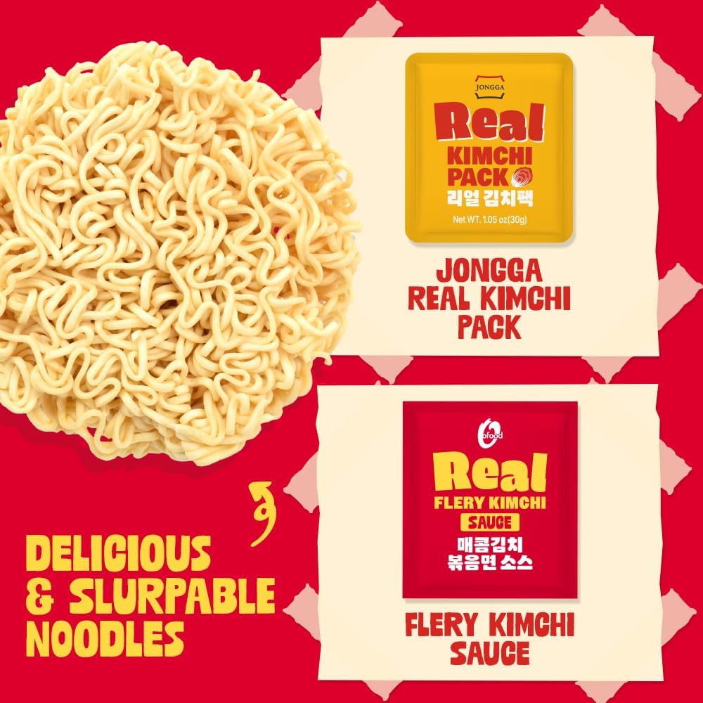 O’Food ramen cup ingredients label highlighting non-GMO and no artificial additives