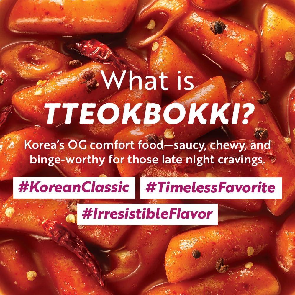O’Food Rose cup tteokbokki brings spicy carbonara notes for playful heat.