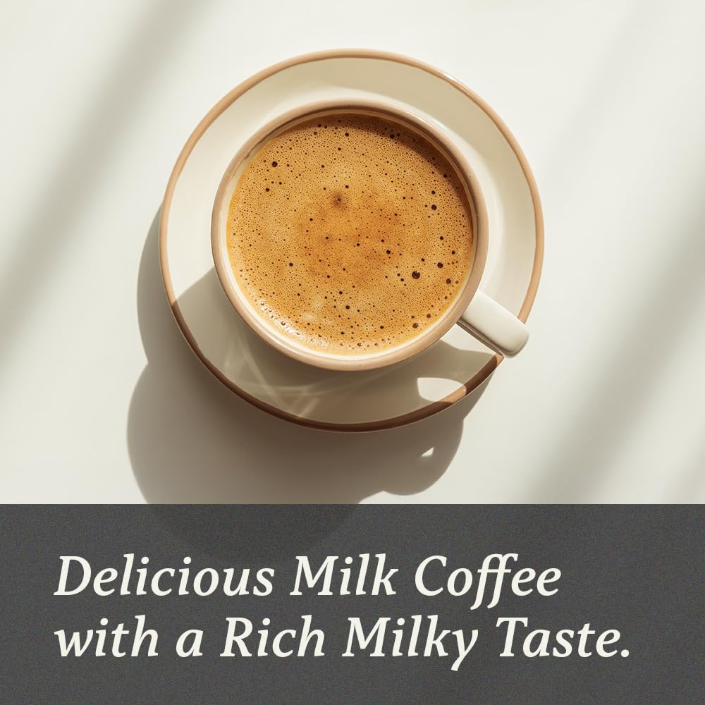 Dissolving Rosebud Coffee Mix sticks in hot water for cafe-style mocha aroma.