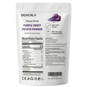 Measuring scoop with OGACRLA powder for precise recipe portions.