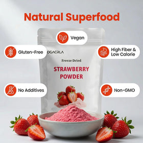 OGACRLA Strawberry Powder scoop included for precise portioning in meals