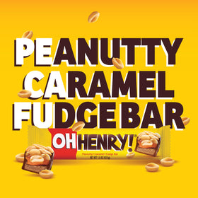 Oh Henry! individually wrapped bars ready for travel or lunchboxes.