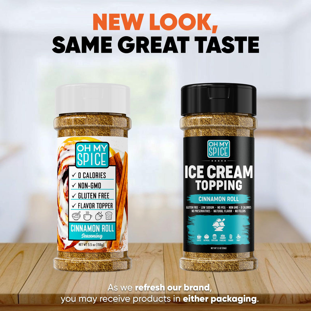 Oh My Spice cinnamon sugar coffee topping enhances lattes with cozy aroma