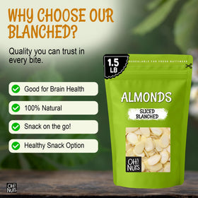 Oh! Nuts healthy, high-protein almond snack option for busy days.