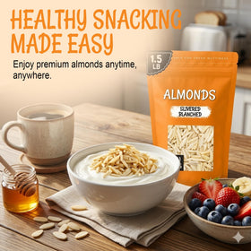 Oh! Nuts slivered almonds in a bowl, great for salads.