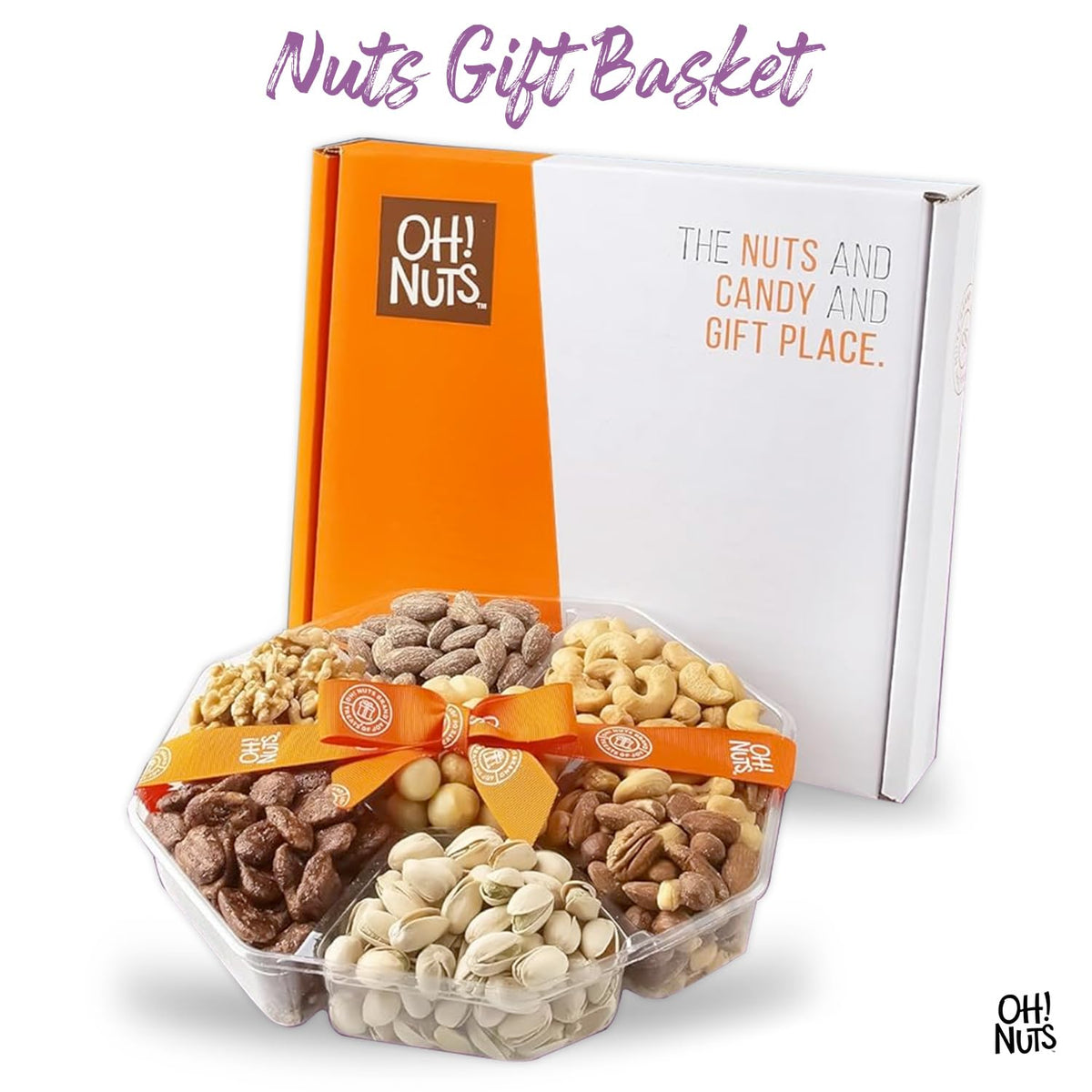 Oh Nuts almonds walnuts pecans premium blend close-up