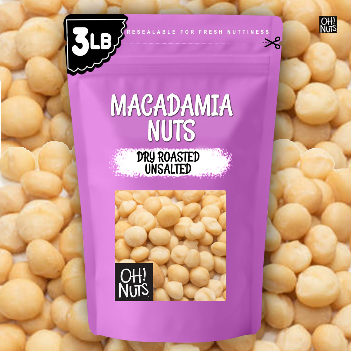 Oh! Nuts Macadamia Nuts pantry display for easy snacking