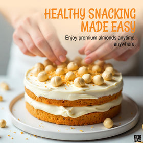 Macadamia nuts in a bowl for snacking with Oh! Nuts branding