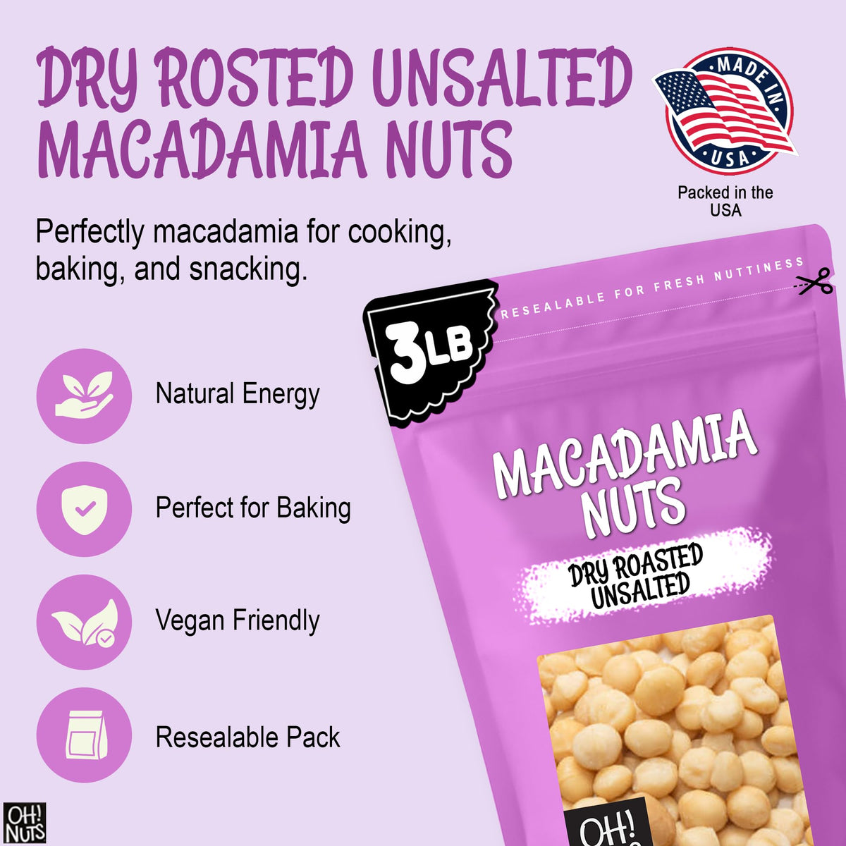 Oh! Nuts Macadamia Nuts trail mix ready