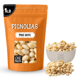 Oh! Nuts Pine Nuts raw bulk bag for versatile cooking and snacking.