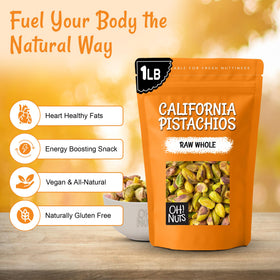 Oh! Nuts pistachios in zip-seal bag preserve freshness and crunch.