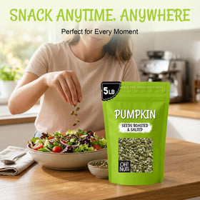 Bulk bag of Oh! Nuts pumpkin seeds added to trail mix
