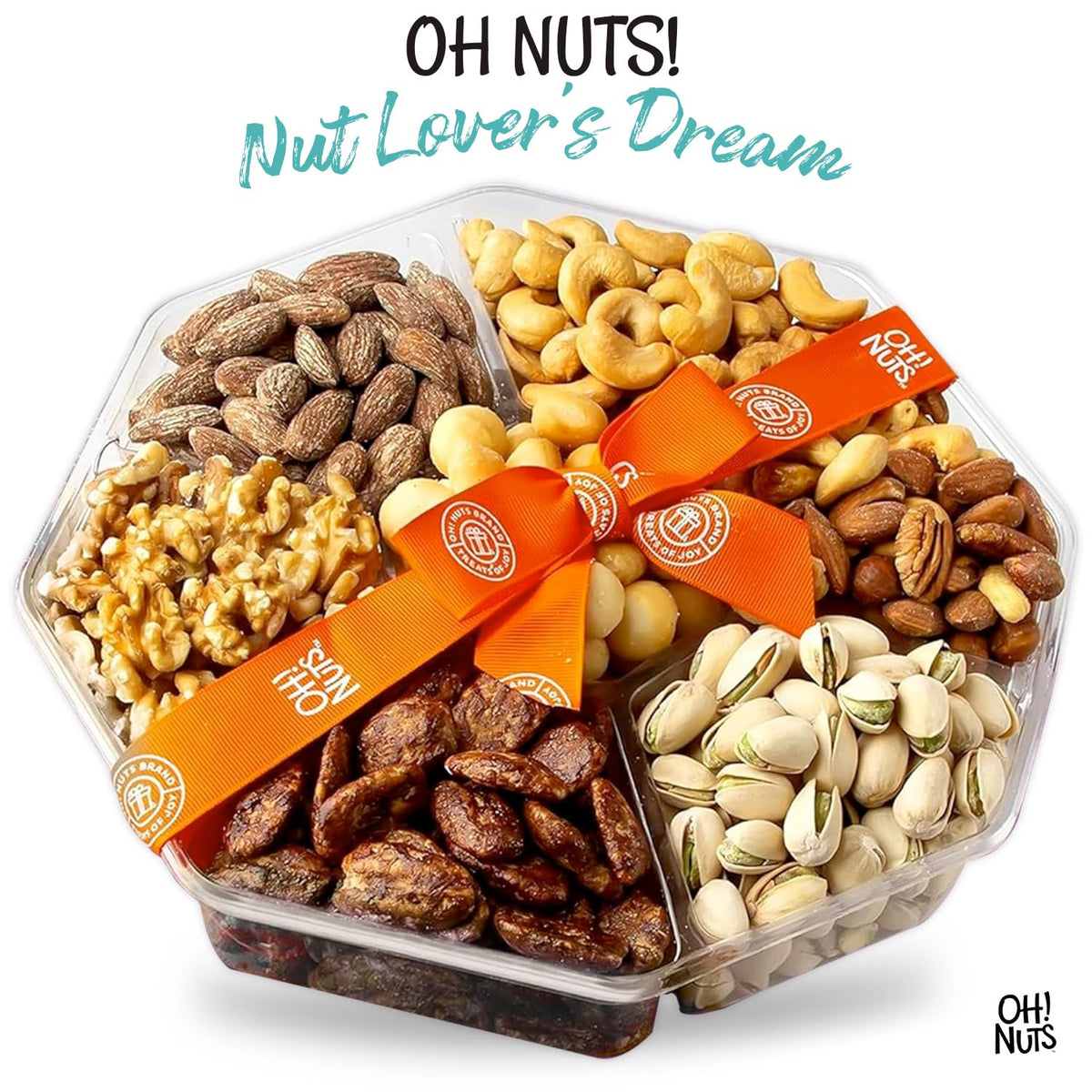 Oh Nuts roasted cashews close-up with light salt and crunch