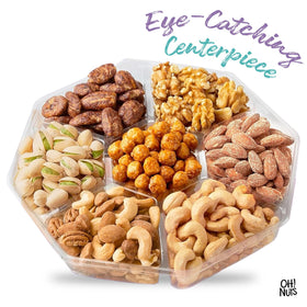 Oh! Nuts roasted jumbo cashews display, premium crunch for snack time.
