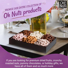 Oh! Nuts strawberry yogurt pretzels offer fruity notes and creamy balance.