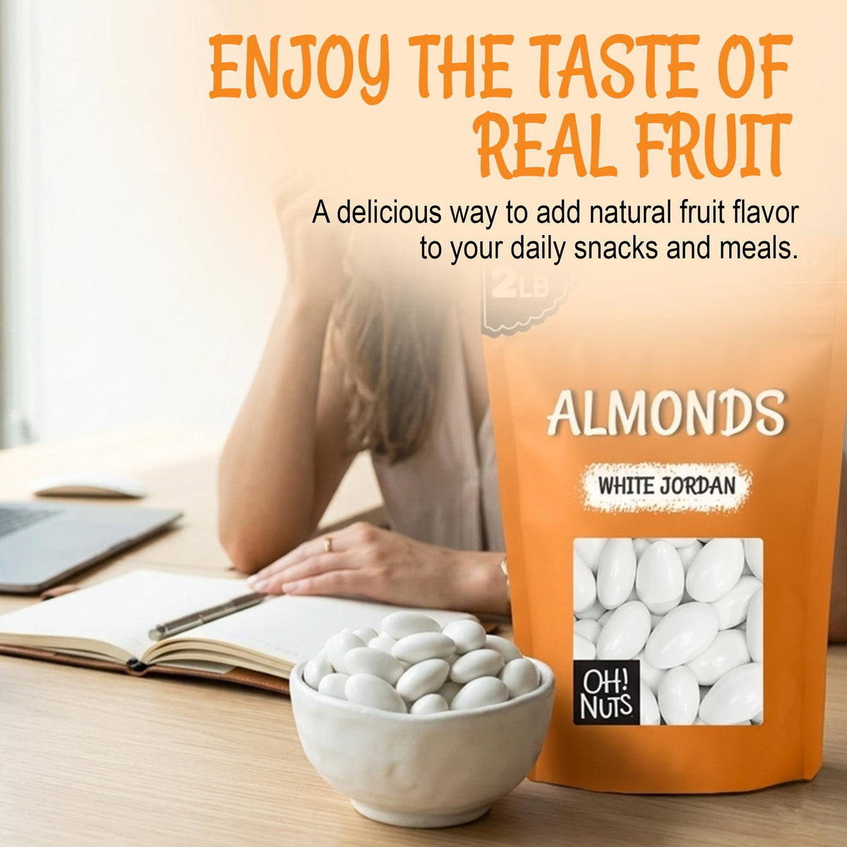 Elegant wedding favors featuring Oh! Nuts White Jordan Almonds for guests.
