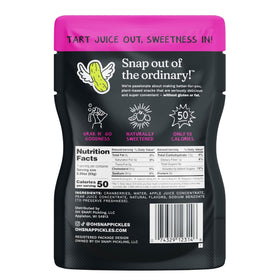 Oh Snap Cranberry Sweeties single-serve pouch ready for on-the-go snacking
