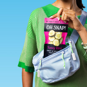 Oh Snap Sassy Bites refrigerated crisp texture shown for peak freshness
