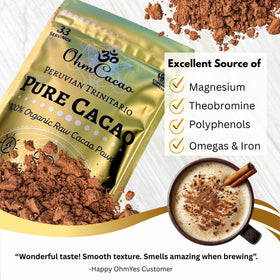 OHM Cacao smoothie-bowl idea with cacao for a nutrient boost