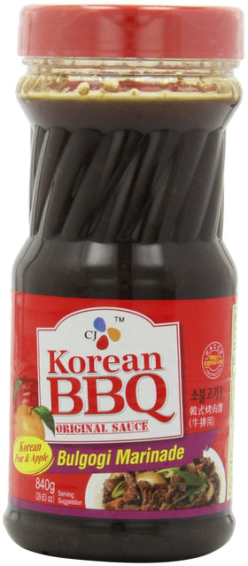 OHMARKET CJ Bulgogi sauce glaze pour, ideal for quick beef marinades and flavor depth.