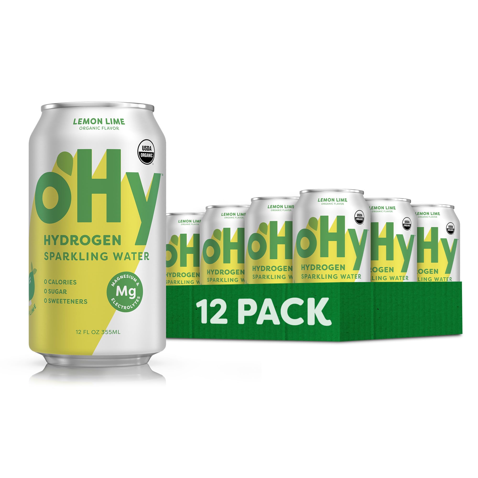 Ohy Raspberry oHy Hydrogen Sparkling Water – Magnesium Infusion, Zero Sugar & Calori ...
