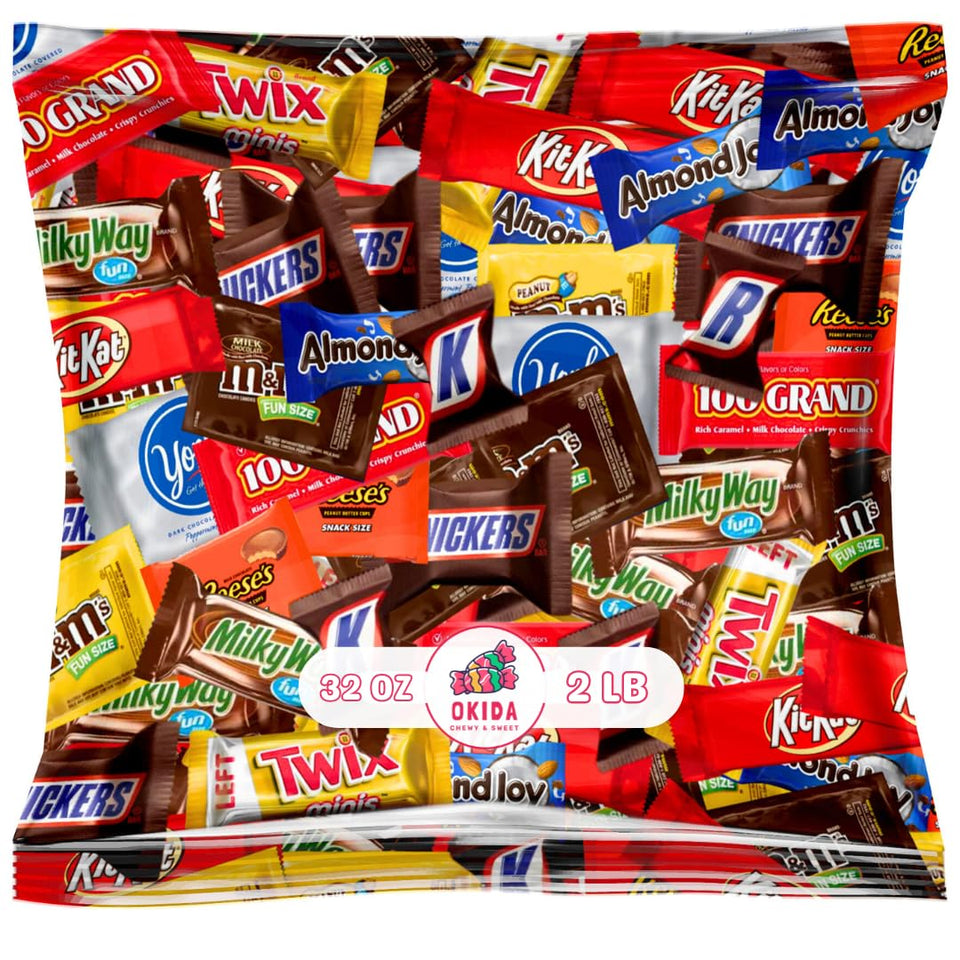 Okida assorted-chocolates-wraps, ideal for parties and gifting.