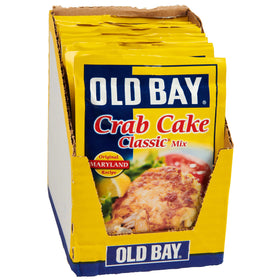Old Bay Crab Cake Classic Mix packaging front showing the product in a box
