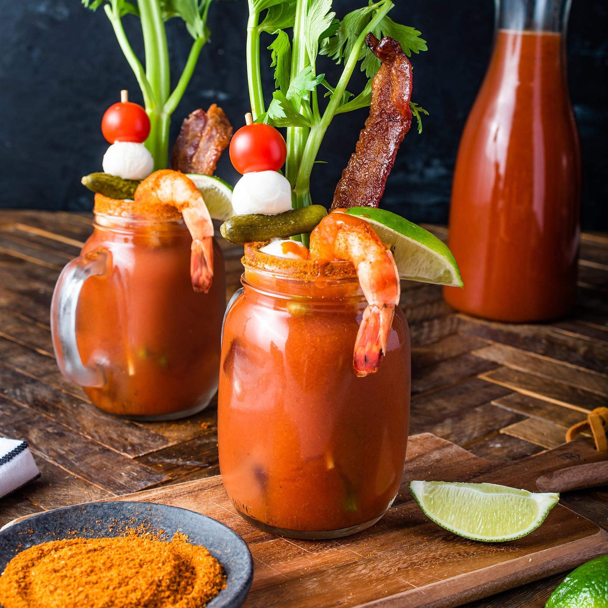 Bar tabletop setup showcasing OLD BAY Hot Sauce for convenient service