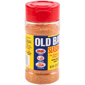 OLD BAY seasoning bottle closeup highlighting a versatile 18-herb blend for seafood