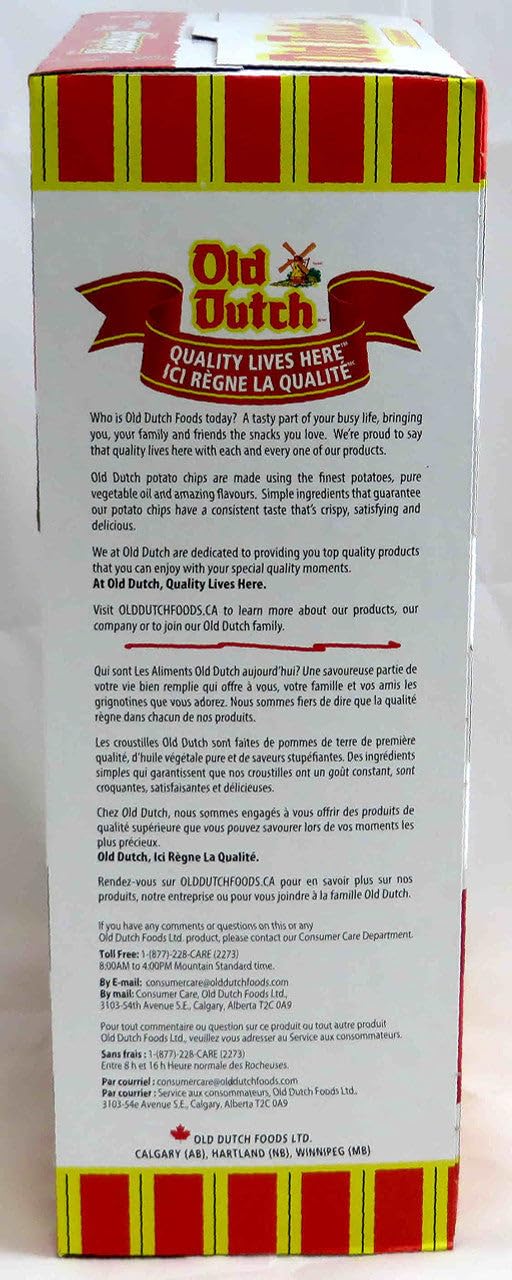 Old Dutch Ketchup Chips serving suggestion; pair with sandwiches or dips.
