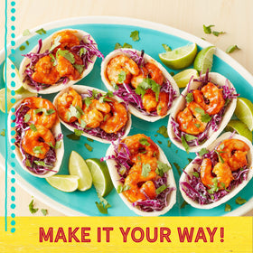Old El Paso dip and salsa bowl complements spicy tacos.