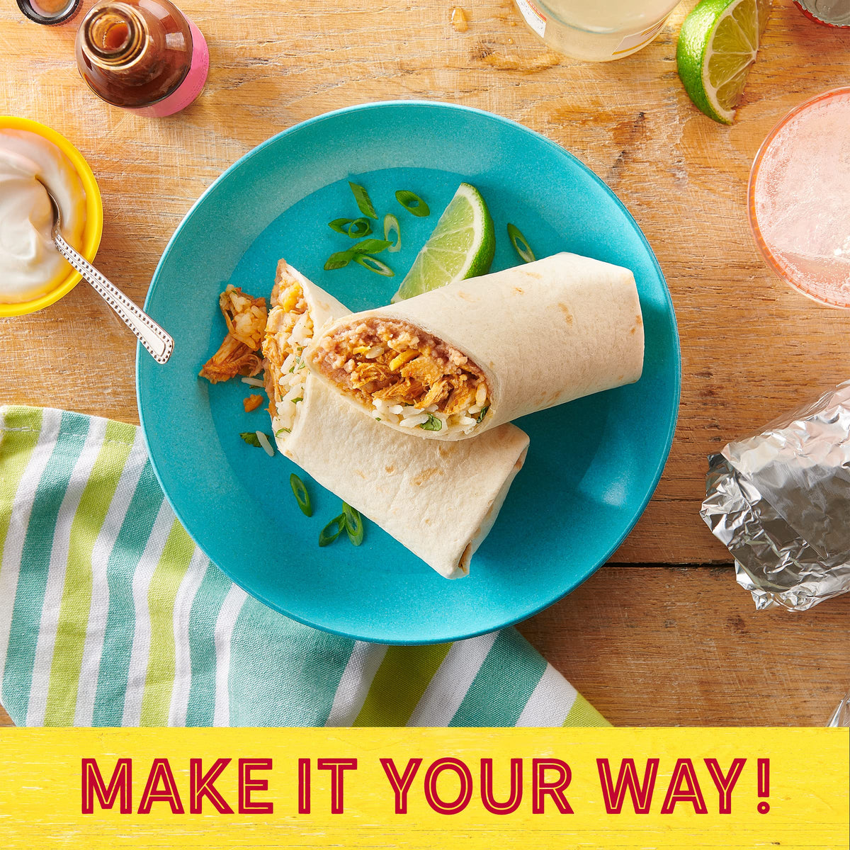Old El Paso flour tortillas microwave-ready, warm and flexible for fast meals