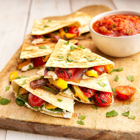 Old El Paso flour tortillas soft-tacos on plate for quick meals