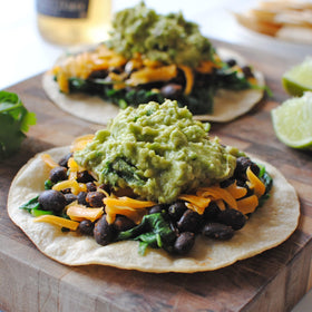 Oven-crisp Old El Paso Tostada Shells at 325°F for quick crunch.