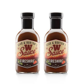 Old Florida Sauce Co. Bear and Burtons Fireshire bottle showing bold flavor for steaks