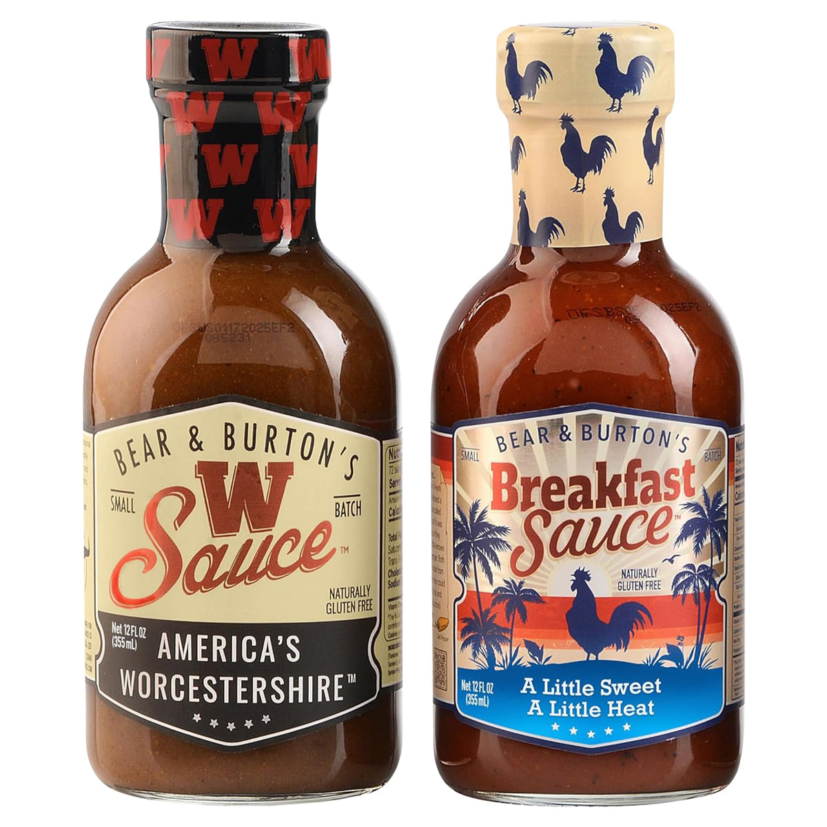 Old Florida Sauce Co. W Sauce bottle closeup showcases bold flavor for beef and dressings.