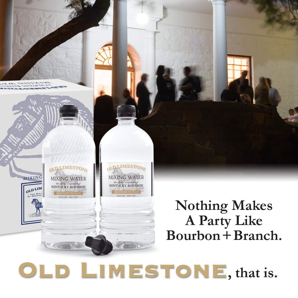 Old Limestone filtered spring water for smoother bourbon experiences.