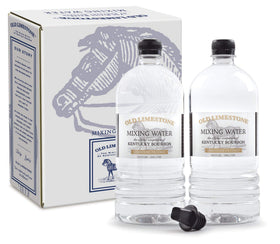 Old Limestone twin-pack bottles ready for bourbon mixing at home.