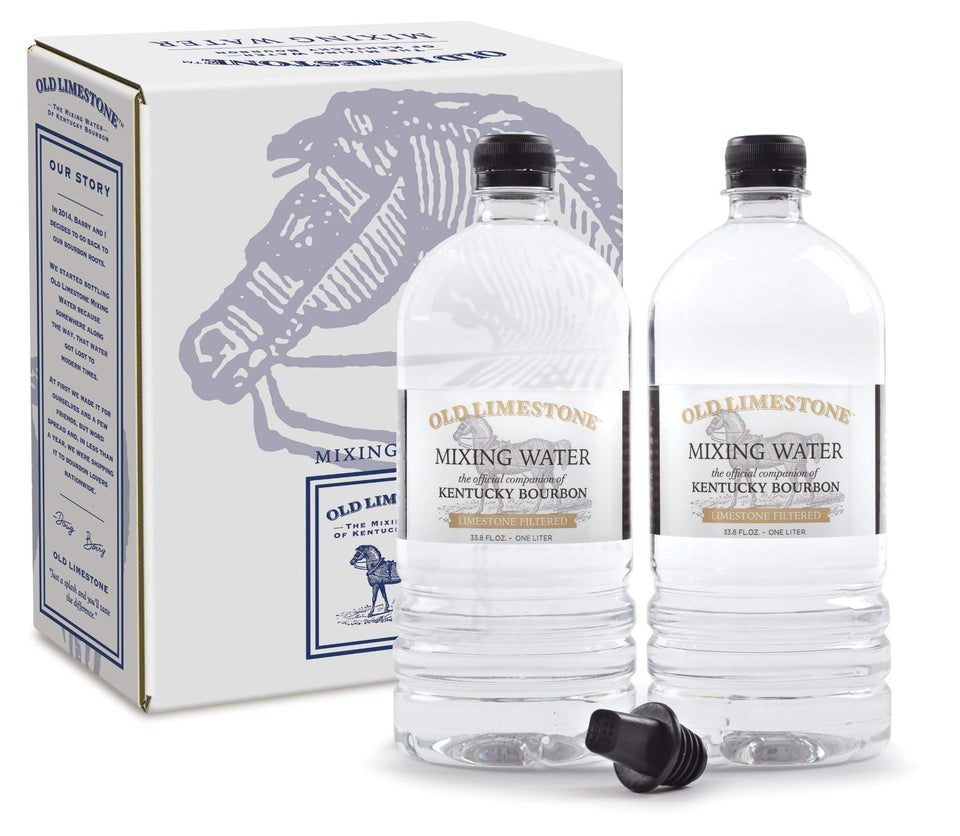 Old Limestone twin-pack bottles ready for bourbon mixing at home.