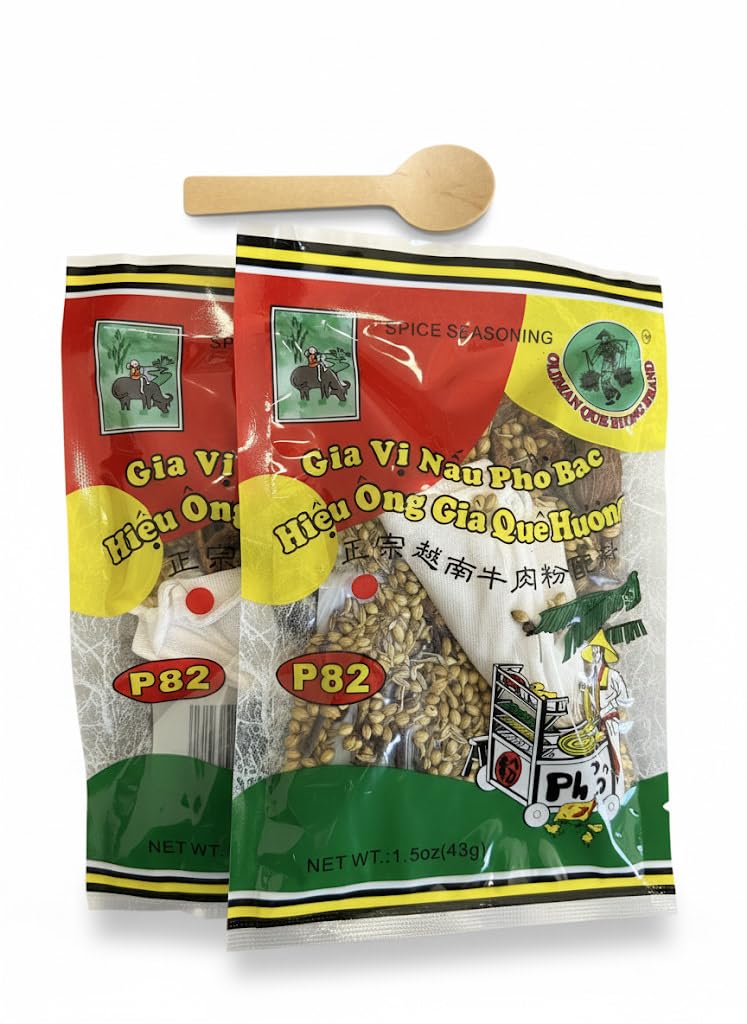 Old Man Que Huong Pho Bac spice 2-pack for rich beef pho broth at home