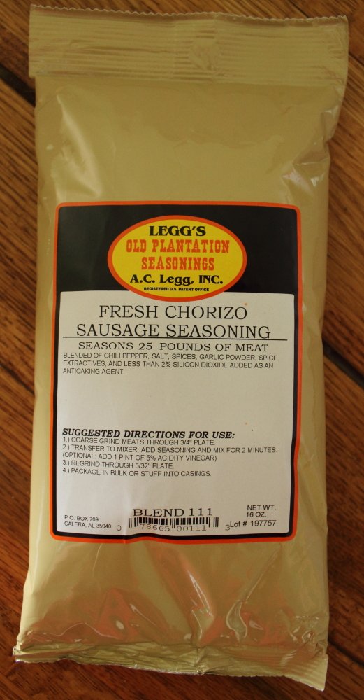 Close-up of the dry blend for Old Plantation A.C. Legg chorizo seasoning