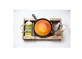 Old School Brand self-rising white cornmeal bag ready for quick breads