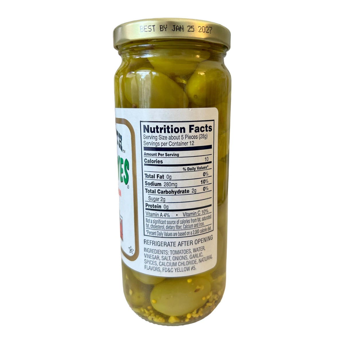 Close-up of Old South Tomolives showing bright crisp texture