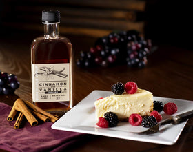 Old State Farms cinnamon-vanilla infusion elevates waffles with warm spice.
