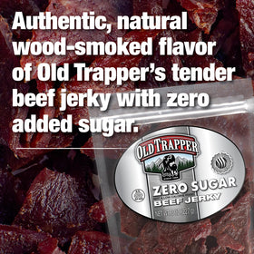 Old Trapper convenient jerky for gym bag, desk drawer, or pantry