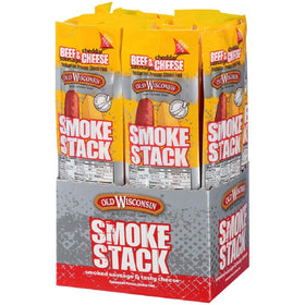 Old Wisconsin USA-made label on beef snack sticks