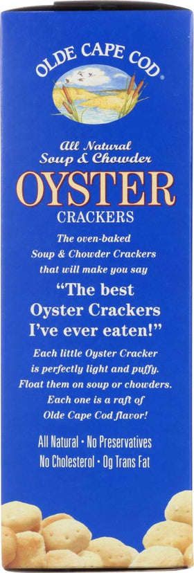 Olde Cape Cod Oyster Crackers pair with soups and chowders for a traditional bite.