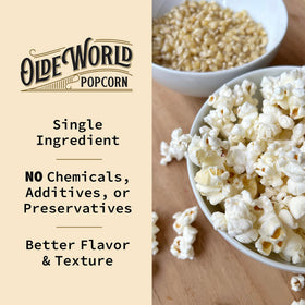 Olde World Popcorn single-ingredient kernel, no additives